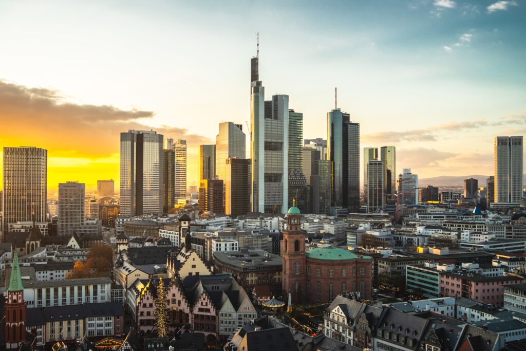 Frankfurt city skyline